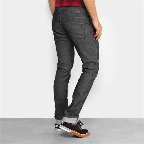 calça masculina slim preta|slim men s jeans.